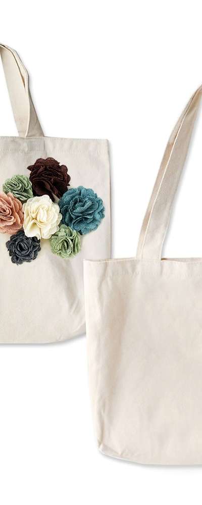 Plain Eco Tote Bag DIY Horizontal | Calligraphy Durable Canvas Bag Fabric Decorating Art Craft