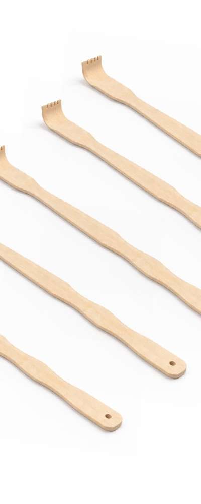 Bamboo Back Scratcher B Set of 5 (Back Scratcher Filial Piety Gift Bulk Gift Promotional Item Back Massage Acupressure Rod)