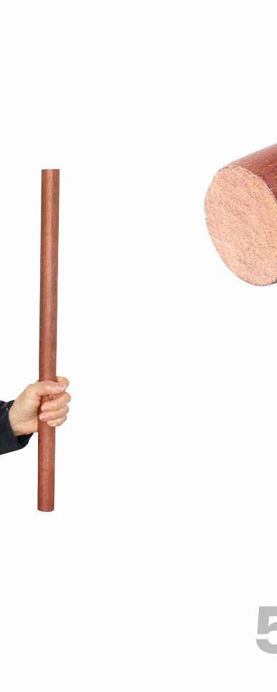 Boxwood Exercise Bar 55cm (Natural Wood Stretching Bar Home Workout Pilates Yoga Bar Massage Roller)