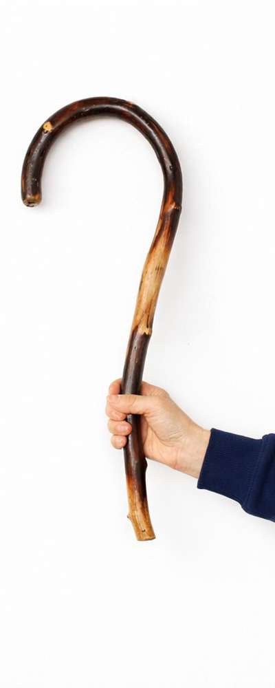 Large Hook Shoulder Massager (Question Mark Acupressure Wood Root Frozen Shoulder Neck Back Massage Scraper Meridian Acupressure Rod)