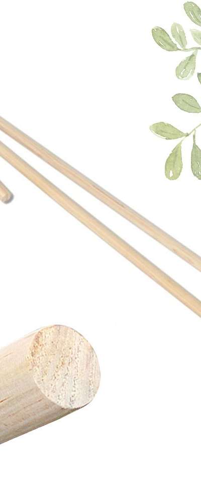 Domestic Wooden Stretching Stick (Home Workout Exercise Stick Pilates Wooden Yoga Bar Fitness Stretching Bar Massage Roller Stick)