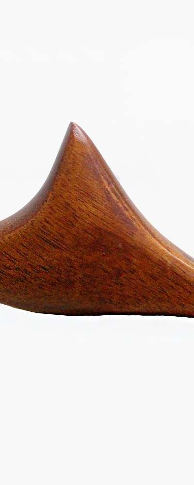 Wooden Handle Triangle Gua Sha Massage Tool - Full Body and Facial Acupressure
