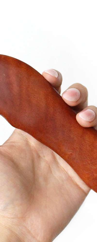 Rosewood Gua Sha Pressure Point Massager DL Wood Full Body Face Meridian