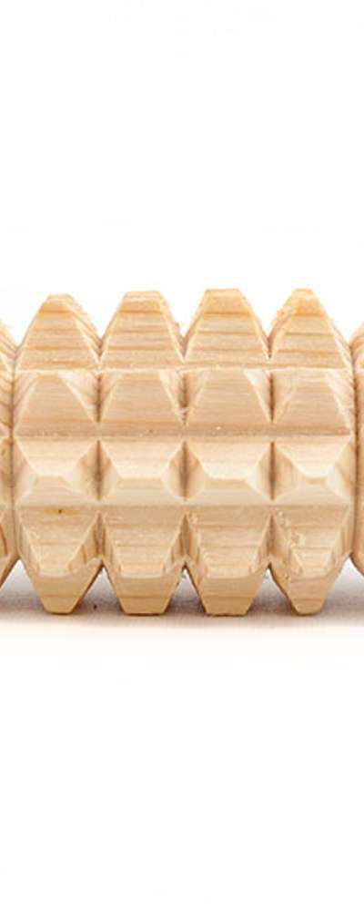 Korean Cypress Wood Hand Massager S (Wood Acupressure Tool Health Reflexology Portable Meridian Roller Solid Wood Massage Stick)