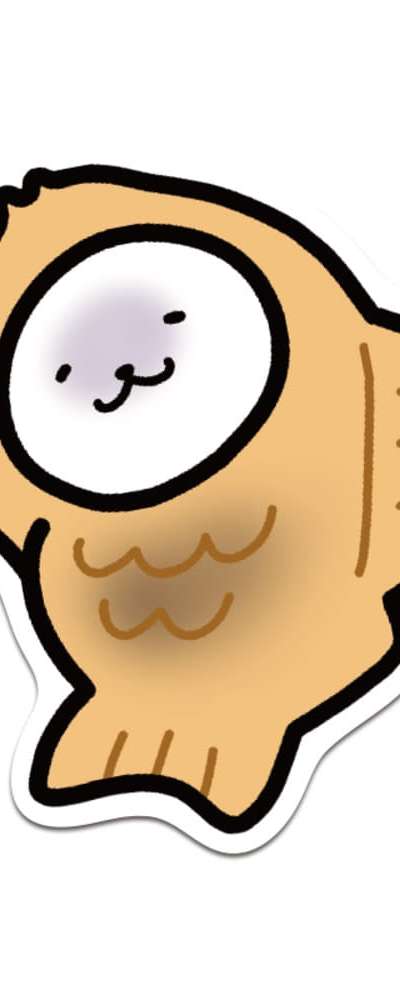 [K ART LABEL] K0019 Taiyaki and Harp | Harp Seal