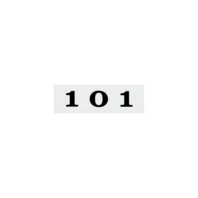 Art Sign Mailbox Room Number Acrylic Insert Plate White Adhesive Type