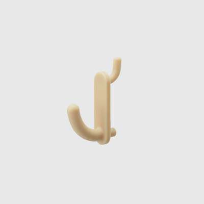 Art Sign Vintage Board Hook Beige