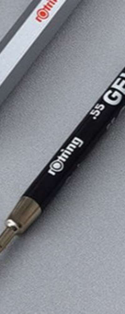 ロットリング ゲルボールペン リフィル ブラック M 0.5mm