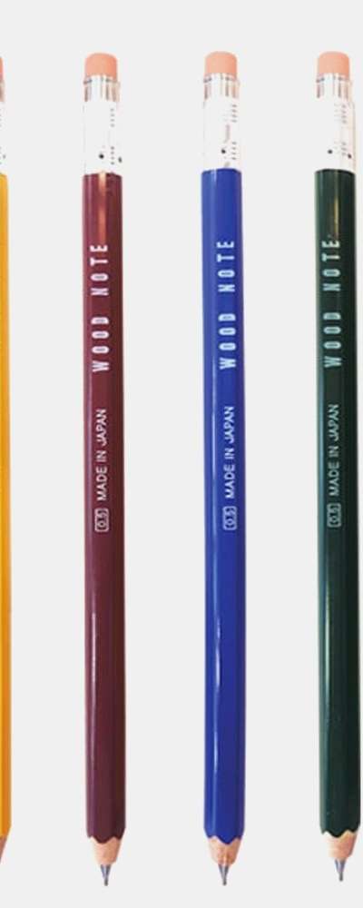 ギターボーシュ ウッドノート 木材 シャープペン0.5mm W300R ニューカラー