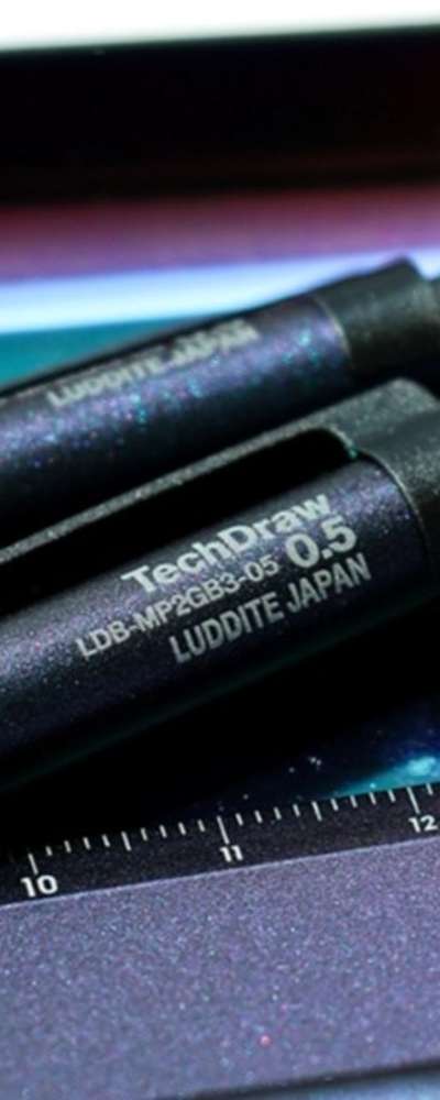 ルダイト テックドロー2 グラデーション イエローナイフ シャープペンシル 0.5mm LDB-MP2GB3