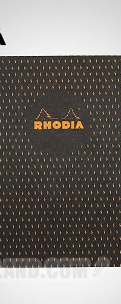 Rhodia ヘリテージ 上製本ノート A5 ムシュスエード ブラック(罫線/方眼)