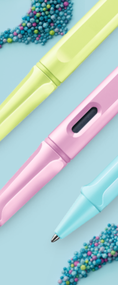 Lamy Safari Fountain Pen Aqua Sky Light Rose Spring Green LM0D1 F, EF