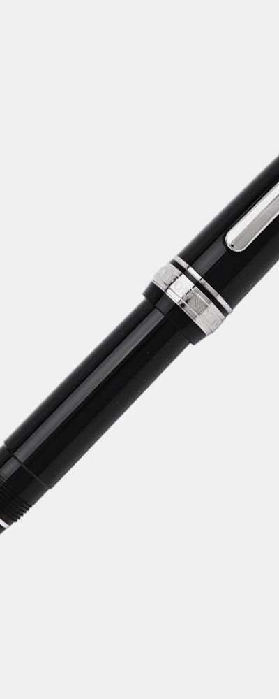 Sailor Profit Casual Black Silver-Plated Fountain Pen