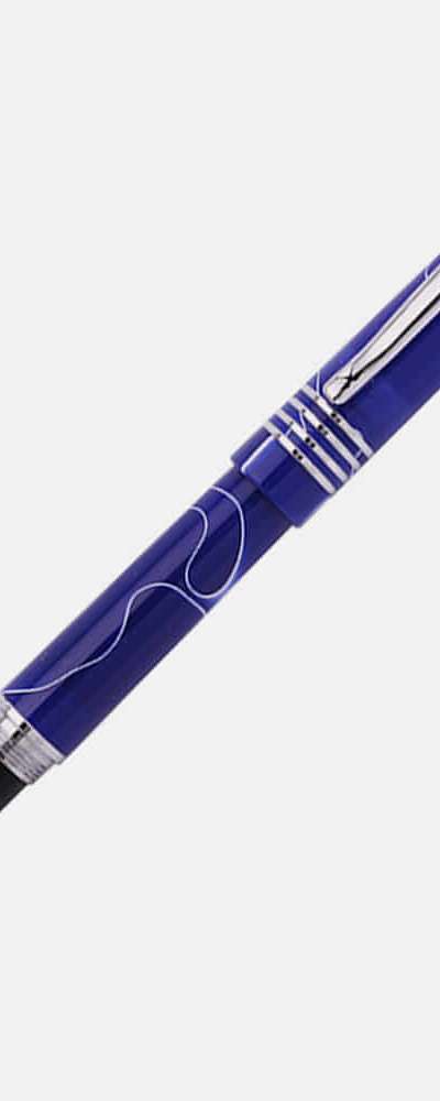 Monteverde World's Mountains Denali Blue White Fountain Pen