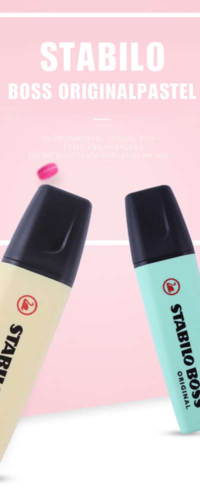 スタビロ ボス オリジナル パステル カラー 蛍光ペン