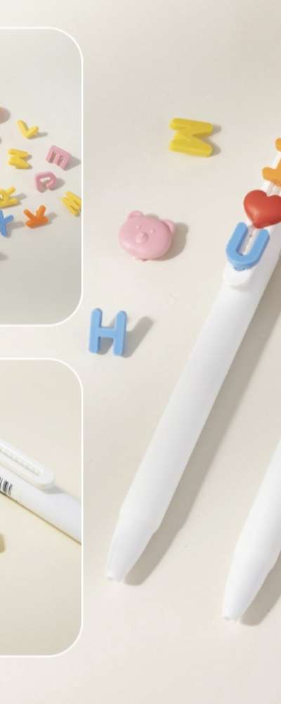 デリ ヌサイン DIY ハート パズル ジェルペン 5本+パズルリフィル セット