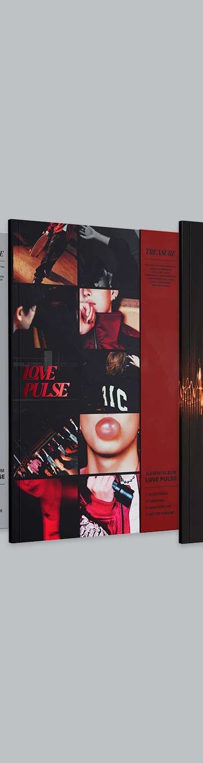 (SET) TREASURE 3rd MINI ALBUM [LOVE PULSE] (METAL / STREET / ROCKCHIC VER.)