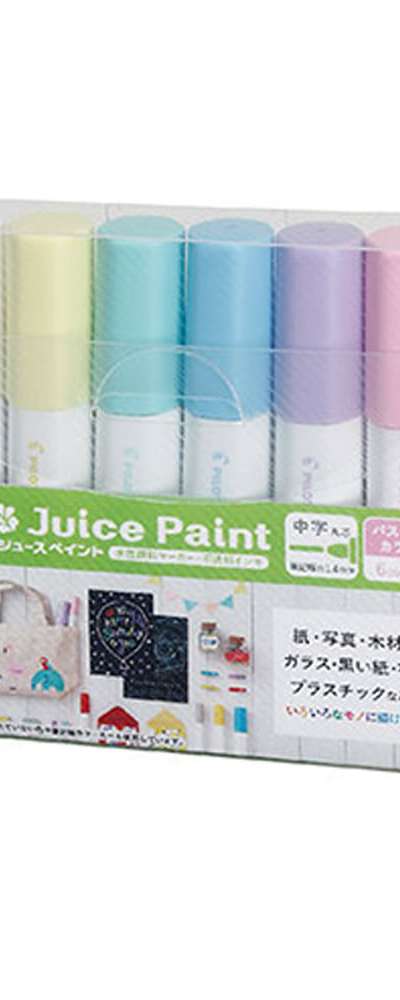 パイロット ジュース ペイント パステルカラー 水性マーカー 6色セット