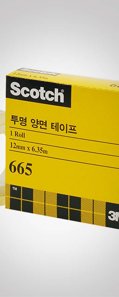 3M スコッチ 透明 両面テープ リフィル 665R (12mm*6.35M)