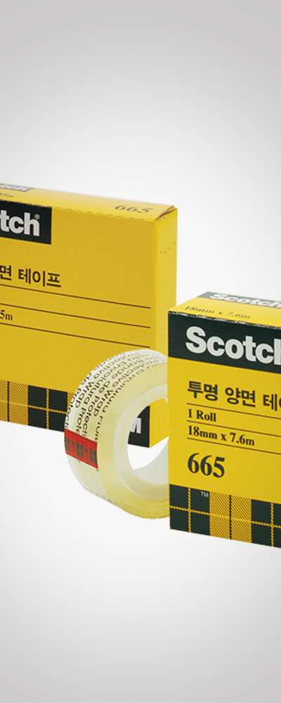 3M スコッチ透明両面テープ リフィル 665R (18mm×7.6M)