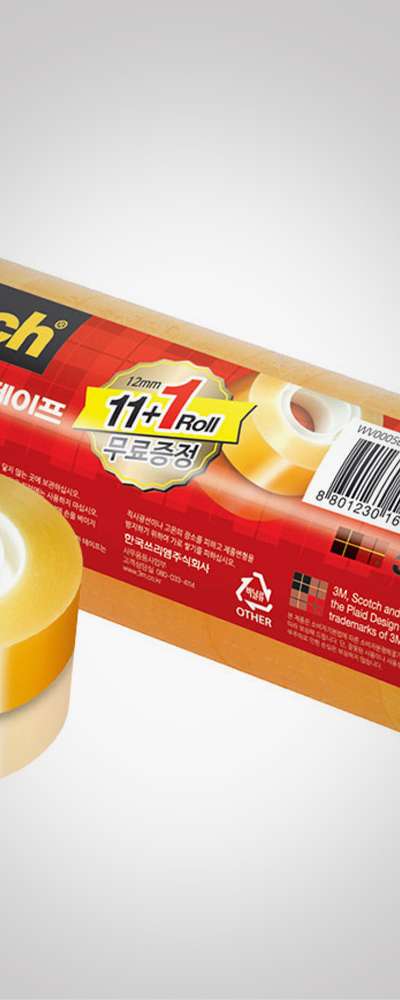 3M スコッチ マジックテープ 550 リフィル 12mm×30m 11+1ロール