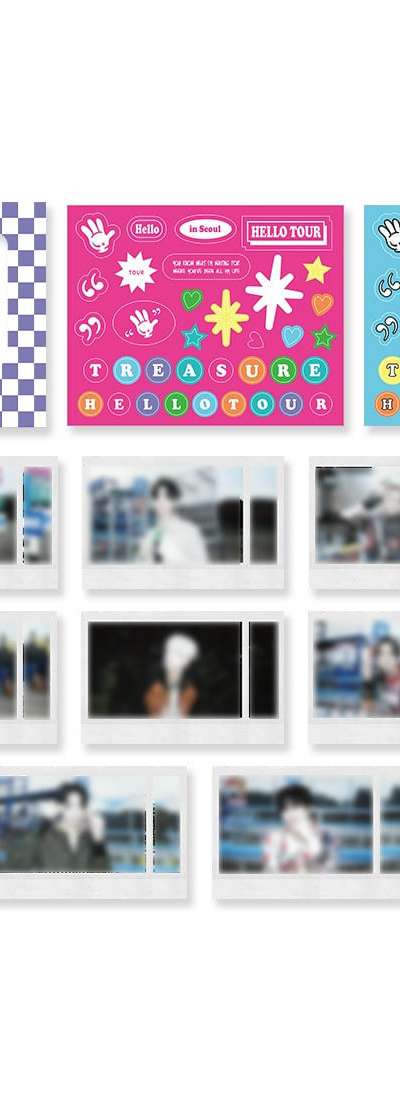 [HELLO] TREASURE POLAROID PHOTO + STICKER SET