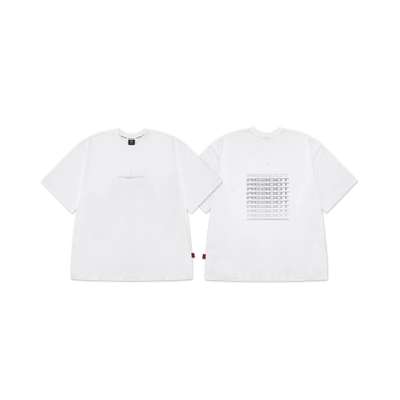 [REBOOT] TREASURE OVERFIT REFLECTIVE T-SHIRT_WHITE