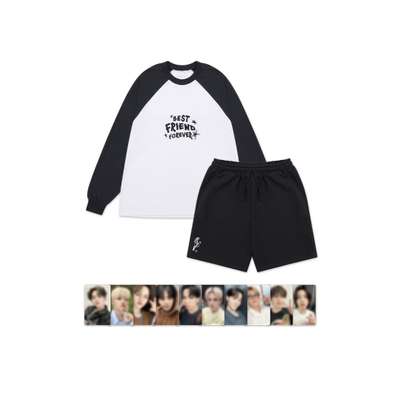 [BFF] TREASURE LONG SLEEVE T-SHIRT & SHORTS SET