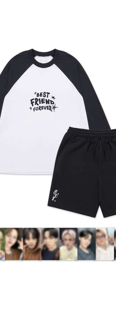 [BFF] TREASURE ロングスリーブTシャツ&ショーツセット