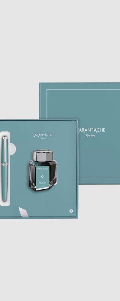 カラン ダッシュ レマン マット 万年筆 アルパインブルー ボトルインク セット F 21SS 限定版