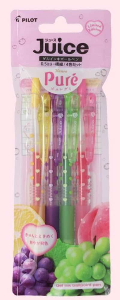 パイロット ジュース ピュア グミ 0.5mm 4色セット