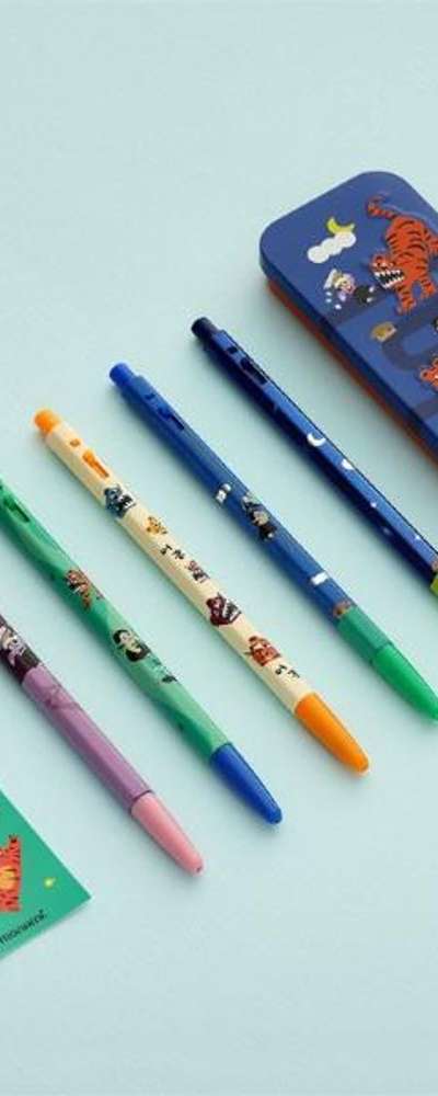 モナミ153 ハニムダルニム ボールペンセット 0.5mm 5本入 ティンケース