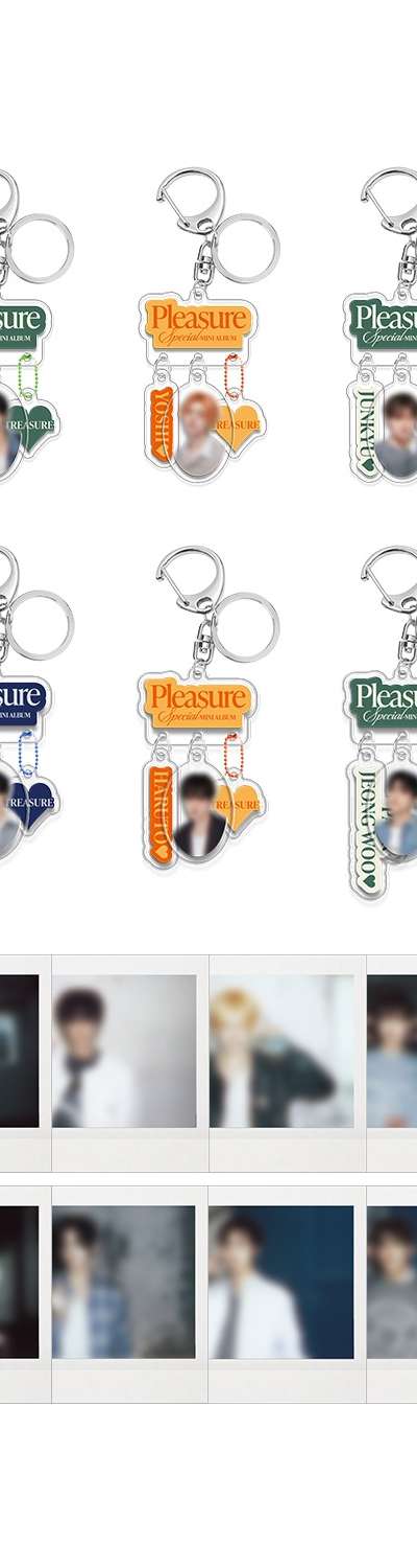 [PLEASURE] TREASURE フォトキーチェーンホルダーセット