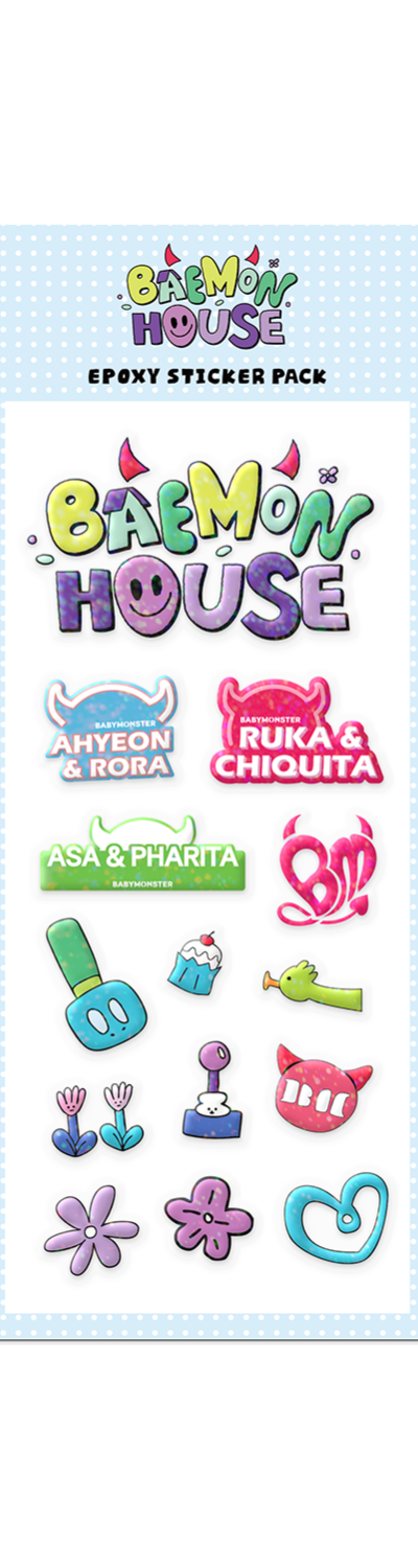 [BMHOUSE] BABYMONSTER EPOXY STICKER PACK