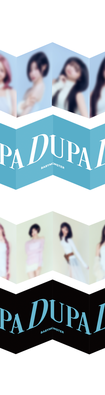 [SUPADUPALUV] BABYMONSTER MINI ACCORDION PHOTO BOOK