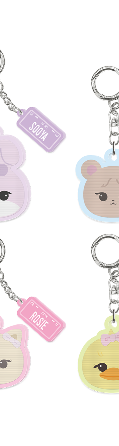 [BPPOPUP] BLACKPINK CHARACTER LENTICULAR KEYRING