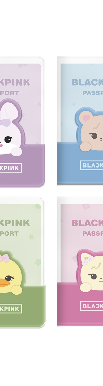 [BPPOPUP] BLACKPINK CHARACTER PASSPORT CUSTOM KIT