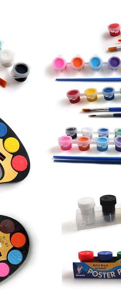 ミニアクリル絵の具 水彩絵の具セット 8種類