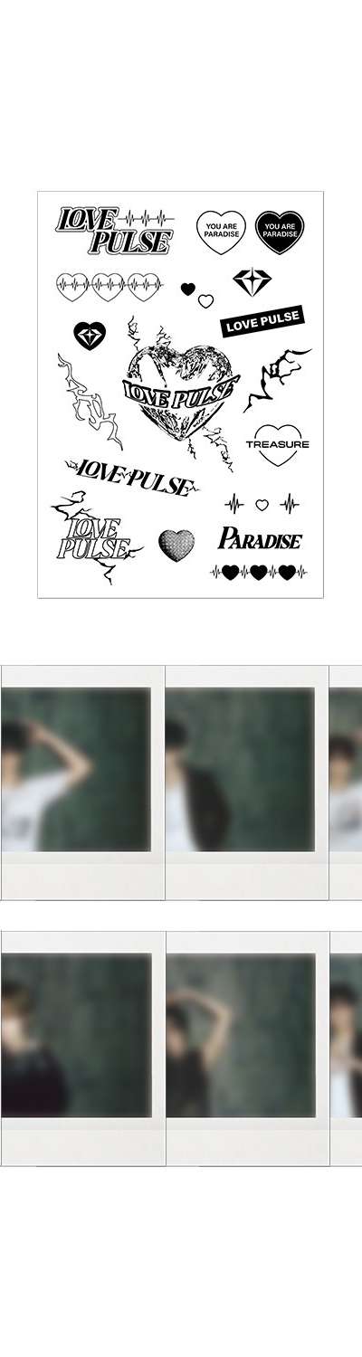 [LOVEPULSE] TREASURE タトゥーステッカー + インスタント写真セット