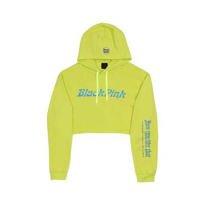 [H.Y.L.T] BLACKPINK CROPPED HOODIE_LEMON