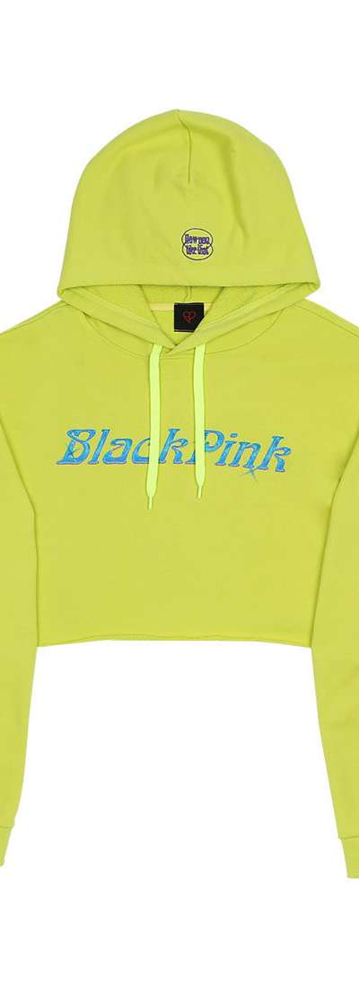 [H.Y.L.T] BLACKPINK CROPPED HOODIE_LEMON