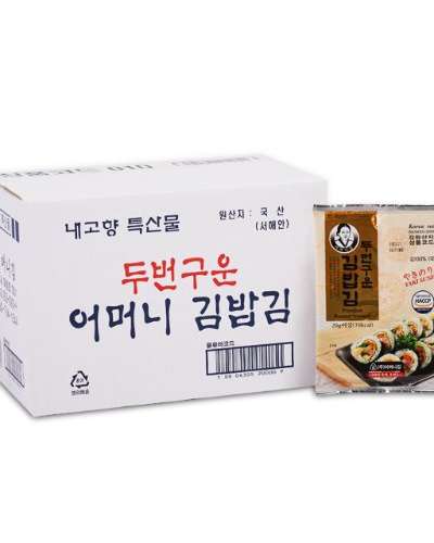 Mother of Gwangcheon Twice-Roasted Kimbap Seaweed 1 Box (60 packets)