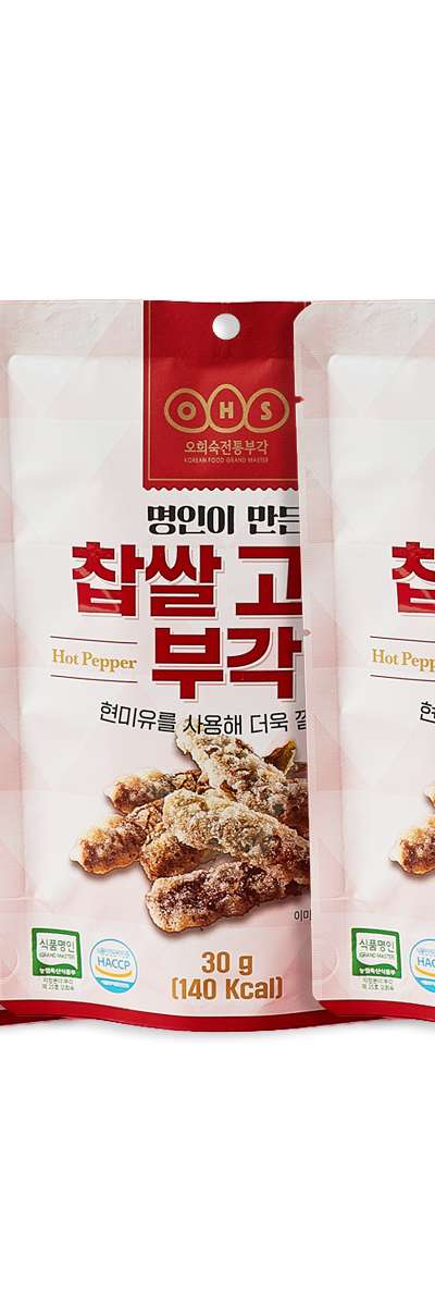 Oh Hee Sook Traditional Buchimgae - Glutinous Rice Red Pepper Buchimgae 30g x 3 Packs