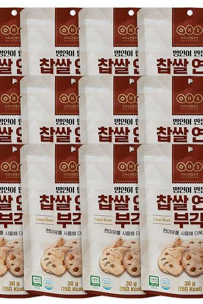 Oh Hee-sook Traditional Buakck - Glutinous Rice Lotus Root Buakck 30g 12-Pack