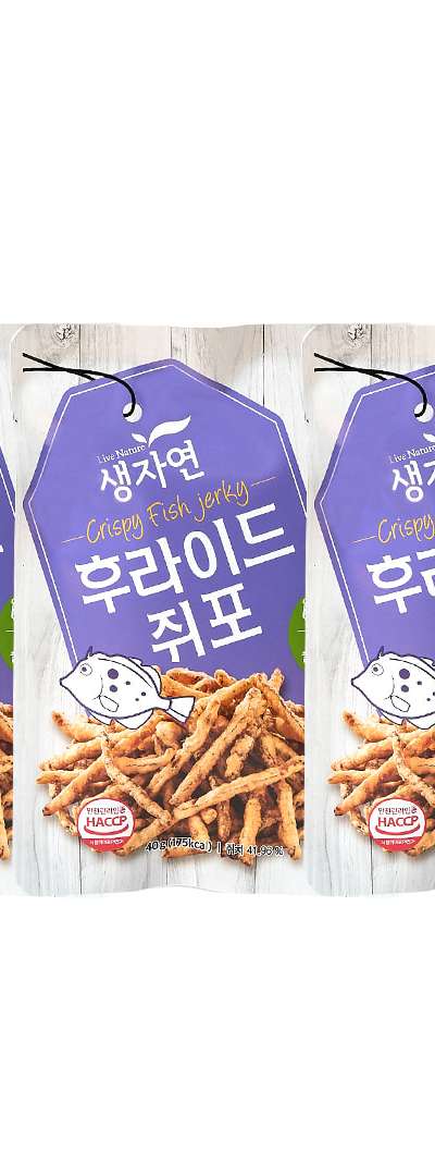 Saeng Ja Yeon Fried Squid Snack 40g x 3 Pieces