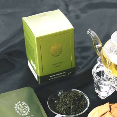【保城緑茶】微細粉塵対策 有機農法緑茶生分解ティーバッグ 2g×12T 緑茶ティーバッグ