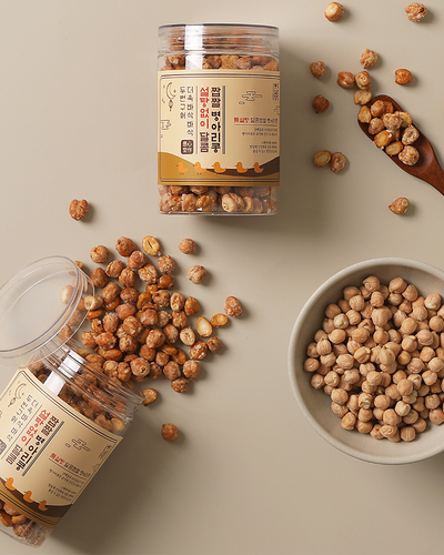 Poongssimdang Twice-Baked Crispy Sugar-Free Sweet and Salty Chickpeas (120g) - Sugar-Free Gluten-Free Vegan Healthy Snack