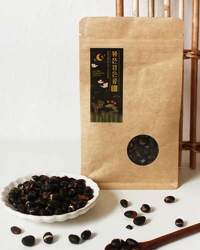 Poongsimdang Double-Roasted Black Beans (150g) Vegan Healthy Snack