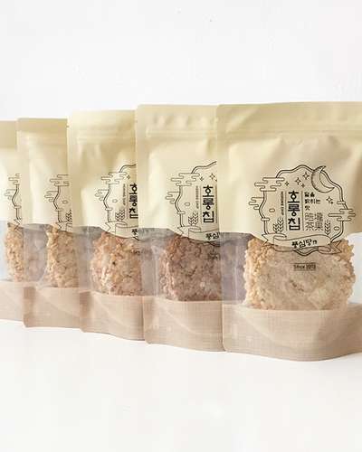 Poongsim-dang Horoong Chip Flavor Variety Pack - 1 Pack Each (Brown Rice + Brown Rice Oat Konjac + Brown Rice Chickpea + Brown Rice Oat Barley Sorghum + Brown Rice Corn)