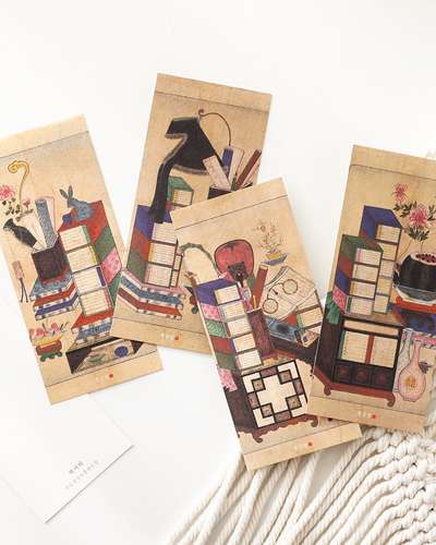 Pungsim-dang Folk Painting Book Still Life Postcard Set (4 Types)